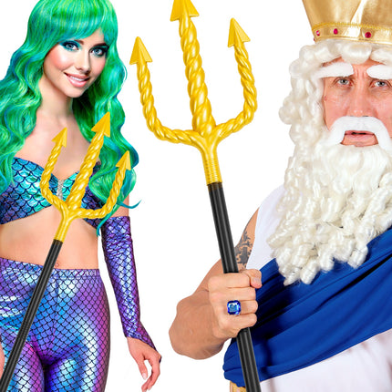 e-carnavalskleding-SYK Drietand goud met zwart