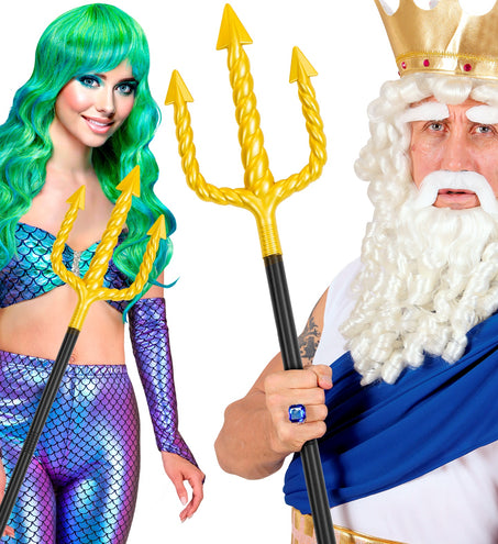 e-carnavalskleding-SYK Drietand goud met zwart