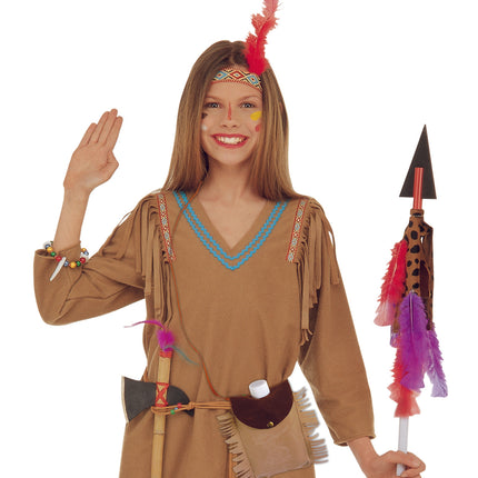 e-carnavalskleding-SYK Drinkfles indiaan suede