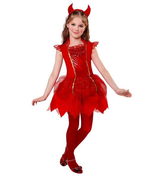 e-carnavalskleding-SYK Duivel ballerina jurkje kinderen