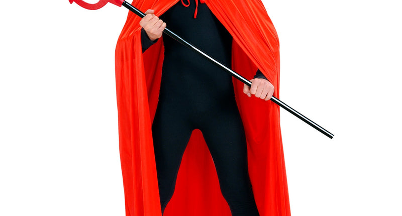 e-carnavalskleding-SYK Duivel cape rood met zwart kraag kind