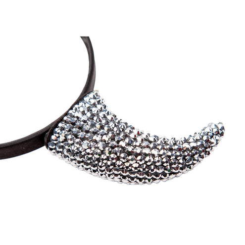 e-carnavalskleding-SYK Duivel Hoorns - Zilver met Bergkristal