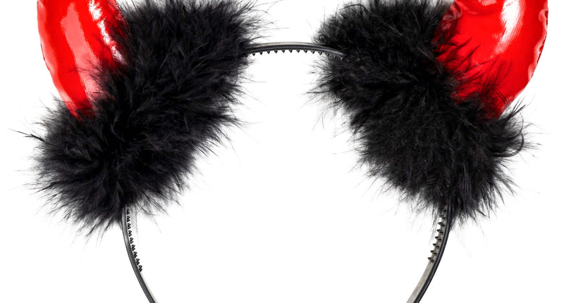e-carnavalskleding-SYK Duivel hoorntjes met marabou