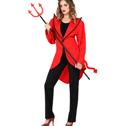 e-carnavalskleding-SYK Duivel jas rood