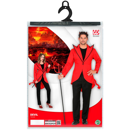 e-carnavalskleding-SYK Duivel jas rood