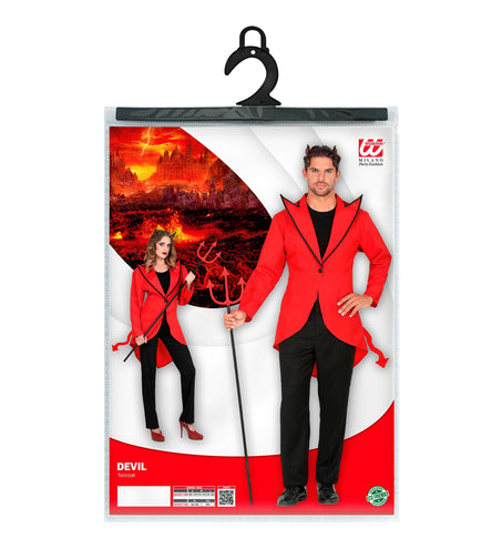 e-carnavalskleding-SYK Duivel jas rood