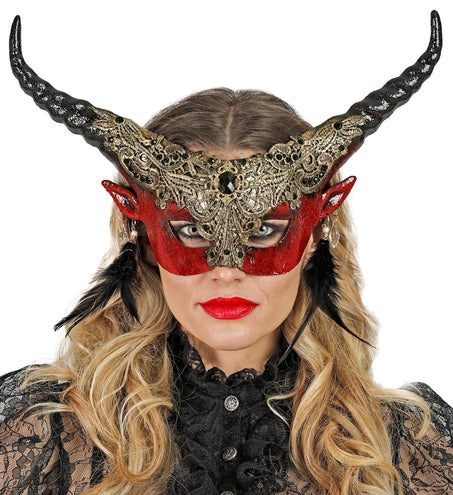 e-carnavalskleding-SYK Duivel masker luxe theater
