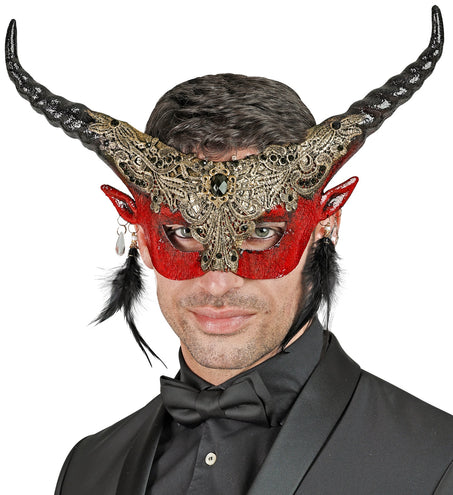 e-carnavalskleding-SYK Duivel masker luxe theater