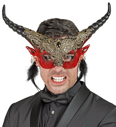 e-carnavalskleding-SYK Duivel masker luxe theater
