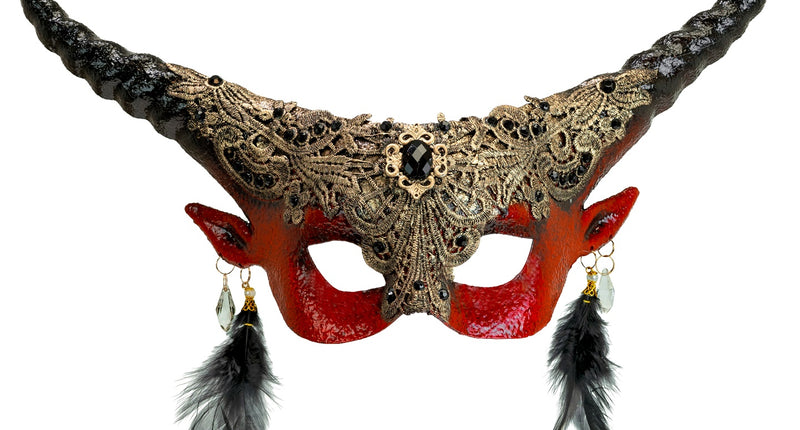 e-carnavalskleding-SYK Duivel masker luxe theater