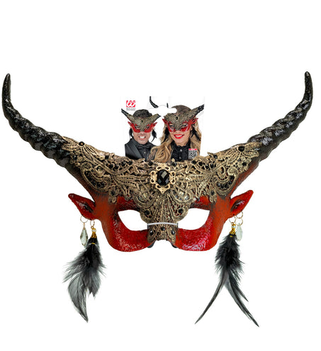 e-carnavalskleding-SYK Duivel masker luxe theater