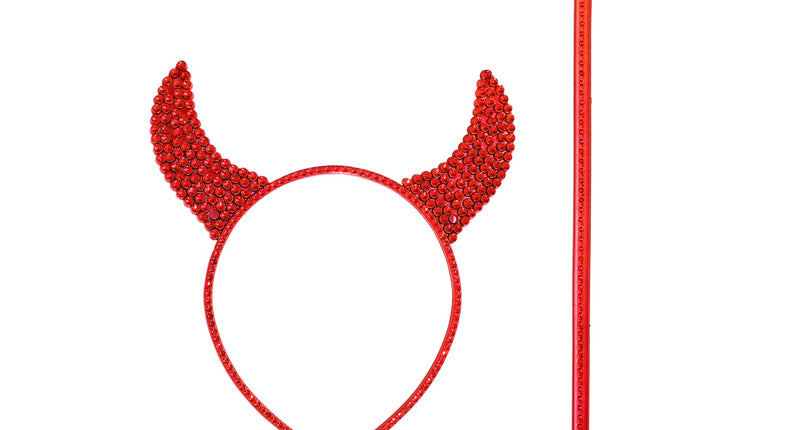 e-carnavalskleding-SYK Duivel oren met drietand glitter