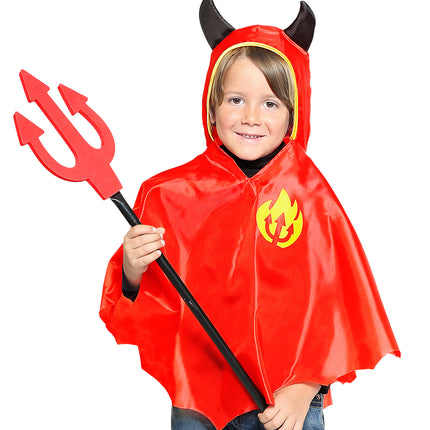 e-carnavalskleding-SYK Duivel poncho kind