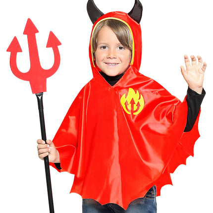 e-carnavalskleding-SYK Duivel poncho kind