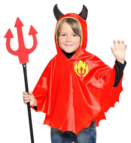 e-carnavalskleding-SYK Duivel poncho kind