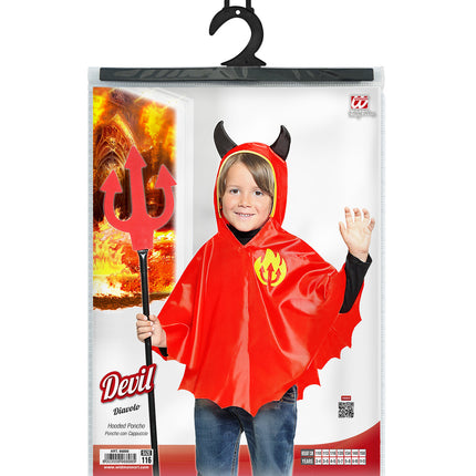 e-carnavalskleding-SYK Duivel poncho kind