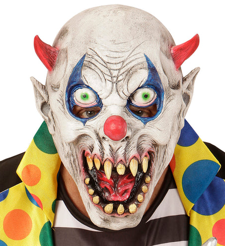 e-carnavalskleding-SYK Duivels clown masker voor kinderen
