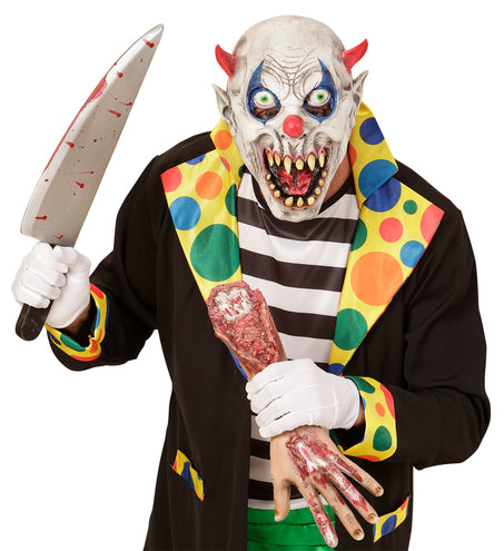 e-carnavalskleding-SYK Duivels clown masker voor kinderen