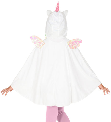 e-carnavalskleding-SYK Eenhoorn poncho met muts kinderen