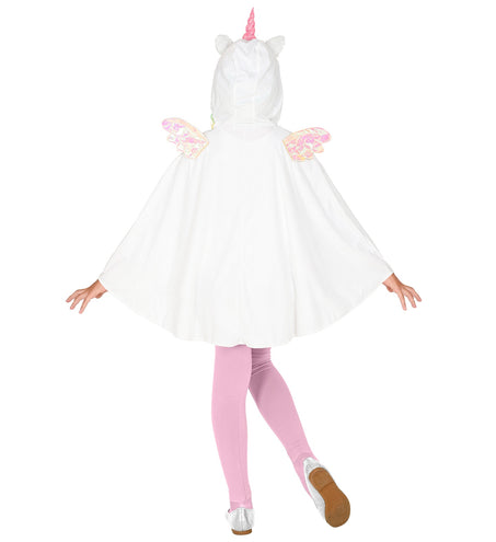 e-carnavalskleding-SYK Eenhoorn poncho met muts kinderen
