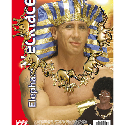 e-carnavalskleding-SYK Egyptische ketting olifanten