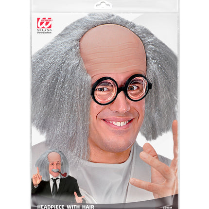 e-carnavalskleding-SYK Einstein pruik gekke professor