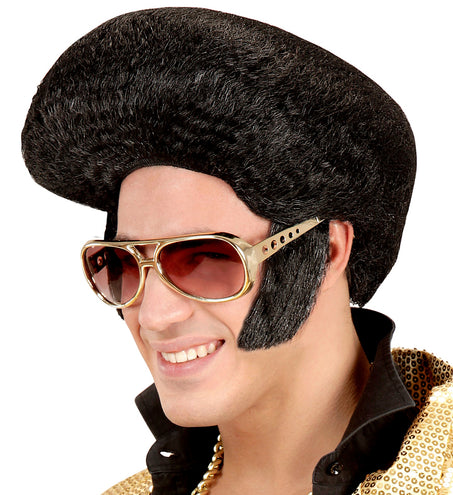 e-carnavalskleding-SYK Elvis bakkebaarden rock 'n roll zwart