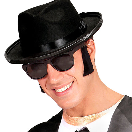 e-carnavalskleding-SYK Elvis bakkebaarden rock 'n roll zwart
