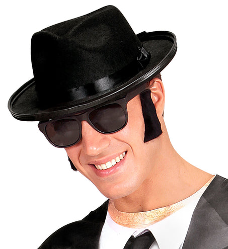 e-carnavalskleding-SYK Elvis bakkebaarden rock 'n roll zwart