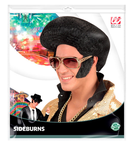 e-carnavalskleding-SYK Elvis bakkebaarden rock 'n roll zwart