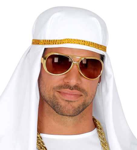 e-carnavalskleding-SYK Elvis bril rock 'n roll goud