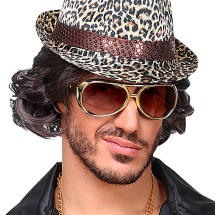 e-carnavalskleding-SYK Elvis bril rock 'n roll goud