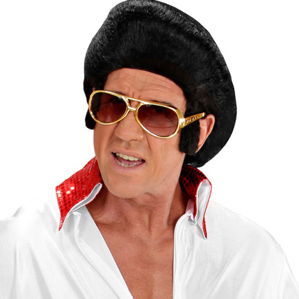 e-carnavalskleding-SYK Elvis bril rock 'n roll goud