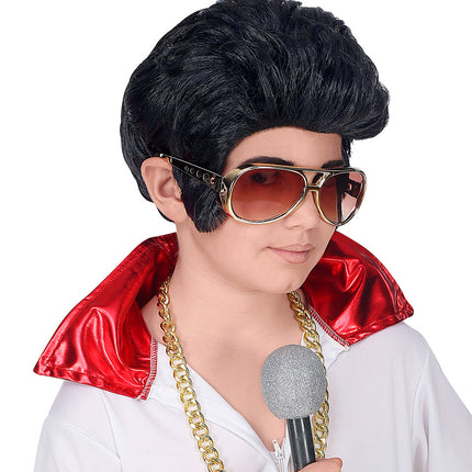 e-carnavalskleding-SYK Elvis pruik rock 'n roll