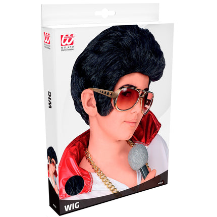 e-carnavalskleding-SYK Elvis pruik rock 'n roll