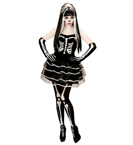 e-carnavalskleding-SYK Enge skeleton jurkjes voor Halloween