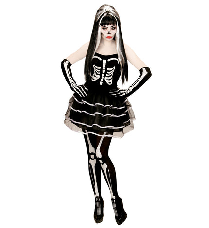 e-carnavalskleding-SYK Enge skeleton jurkjes voor Halloween