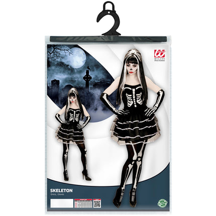 e-carnavalskleding-SYK Enge skeleton jurkjes voor Halloween
