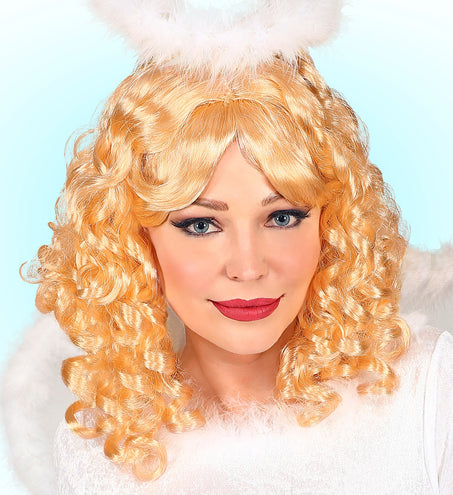 e-carnavalskleding-SYK Engel pruik blond