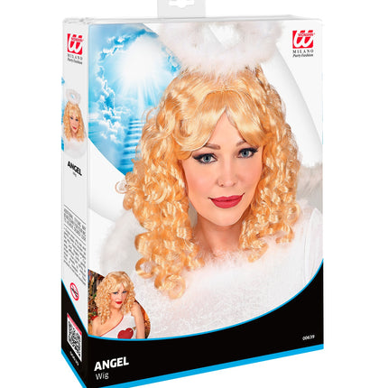 e-carnavalskleding-SYK Engel pruik blond