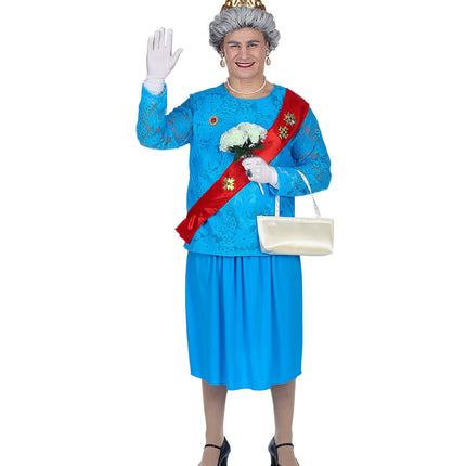 e-carnavalskleding-SYK Engelse koningin kostuum Queen Mum