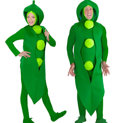 e-carnavalskleding-SYK Erwten kostuum Mauro volwassenen unisex