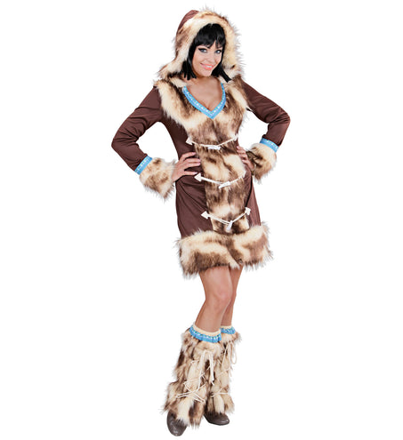 e-carnavalskleding-SYK Eskimo pak dames jurkje Aleid