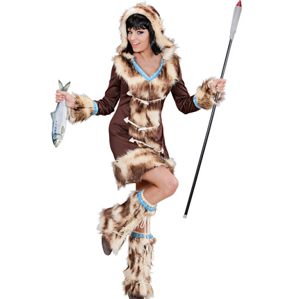 e-carnavalskleding-SYK Eskimo pak dames jurkje Aleid