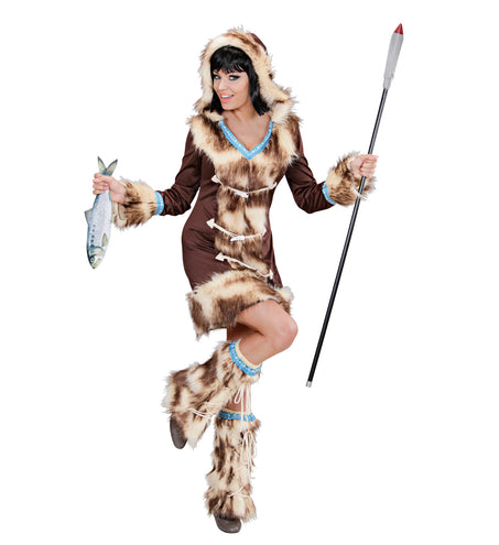 e-carnavalskleding-SYK Eskimo pak dames jurkje Aleid