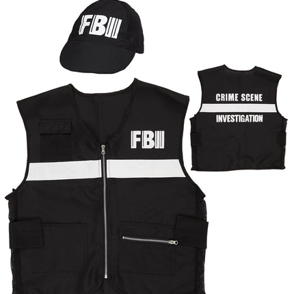 e-carnavalskleding-SYK FBI vest kostuum heren