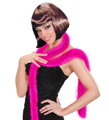 e-carnavalskleding-SYK Fel roze dunne boa