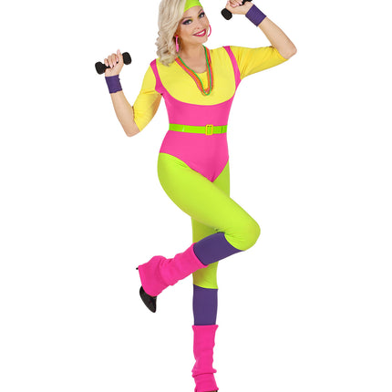 e-carnavalskleding-SYK Fitness instructrice kostuum 80's