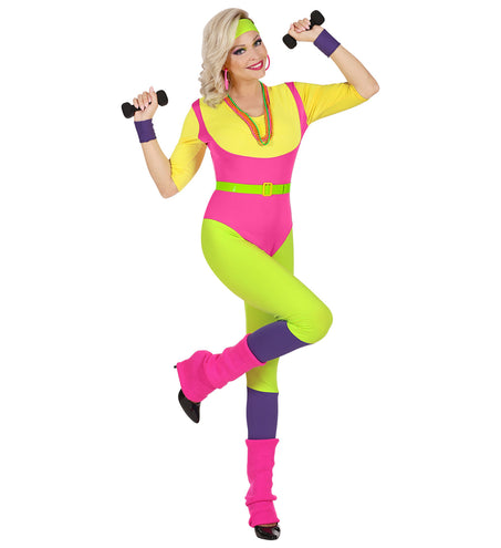 e-carnavalskleding-SYK Fitness instructrice kostuum 80's