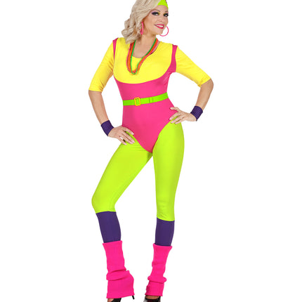 e-carnavalskleding-SYK Fitness instructrice kostuum 80's